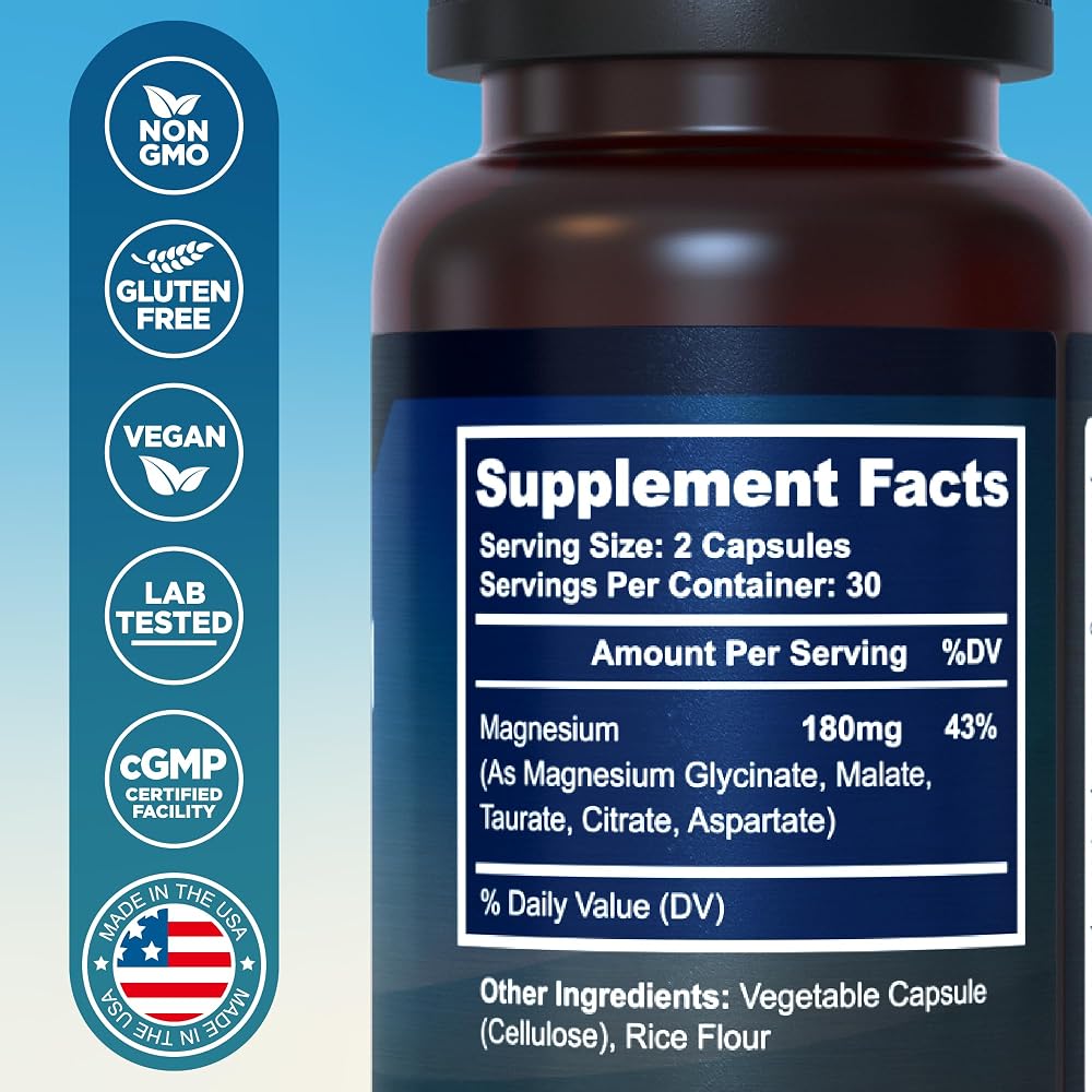 MyoActivo Magnesium Supplements - Chelated Magnesium 5 - Magnesium