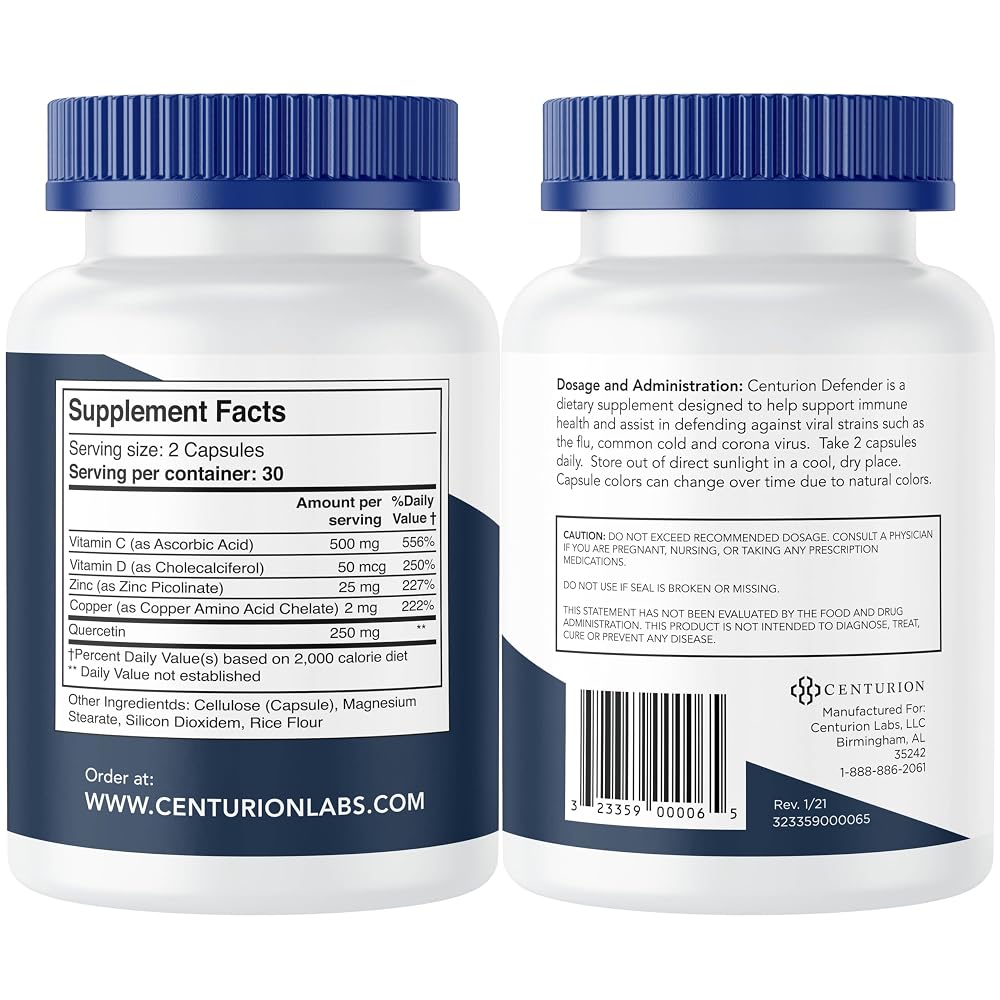 Centurion Health Defender Immunity Boost 5-in-1 - 60 Capsules - image 2
