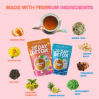 SkinnyBoost Daytime Teas, 3 Evening Detox Teas Non GMO, Vegan, All