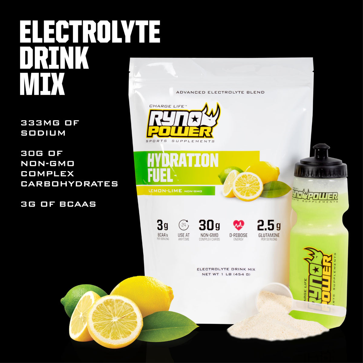 Ryno Power Hydration Fuel Electrolyte Drink Mix - 10 Servings - image 3