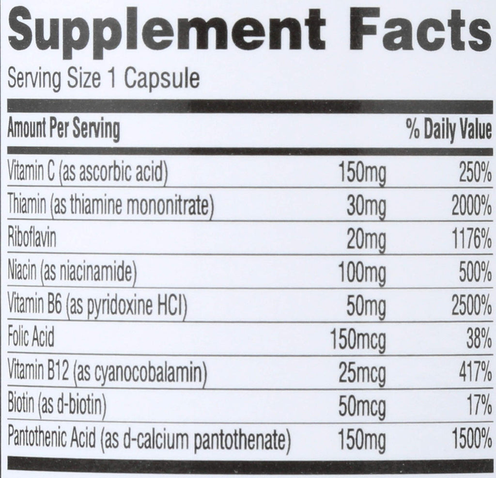 365 by Whole Foods Market Vitamin B Stress Complex - 90 Vegetarian Capsules - image 3