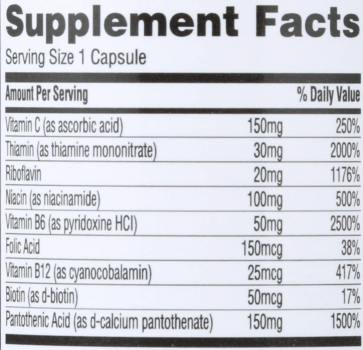 365 by Whole Foods Market Vitamin B Stress Complex - 90 Vegetarian Capsules - image 3