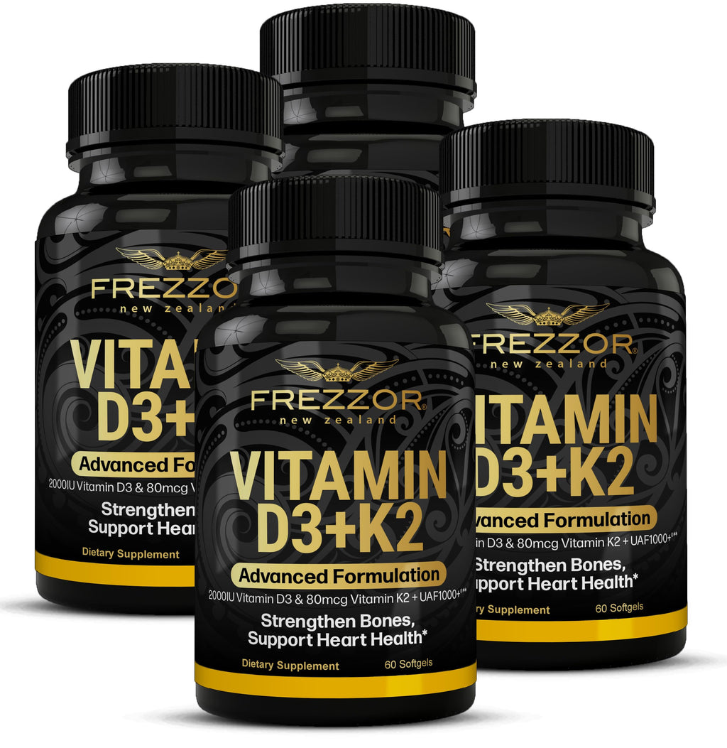 FREZZOR Vitamin D3 and K2 Softgels 2000 IU - 240 Softgels