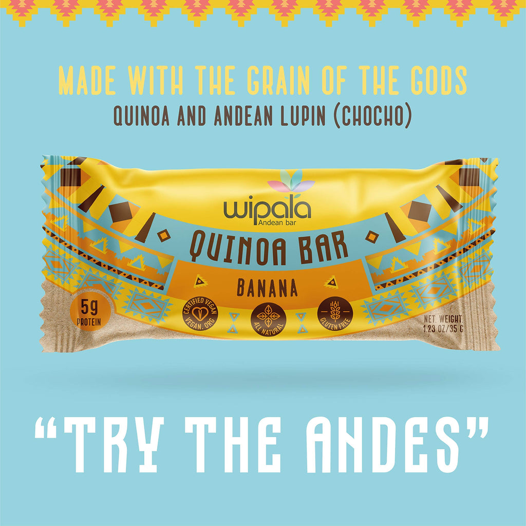 Everglobe Wipala Healthy Snacks Andean Bars 12 Pack