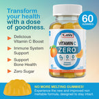 YUM-V'S Sugar Free Vitamin C Gummies 250 mg - 60 Count - image 2