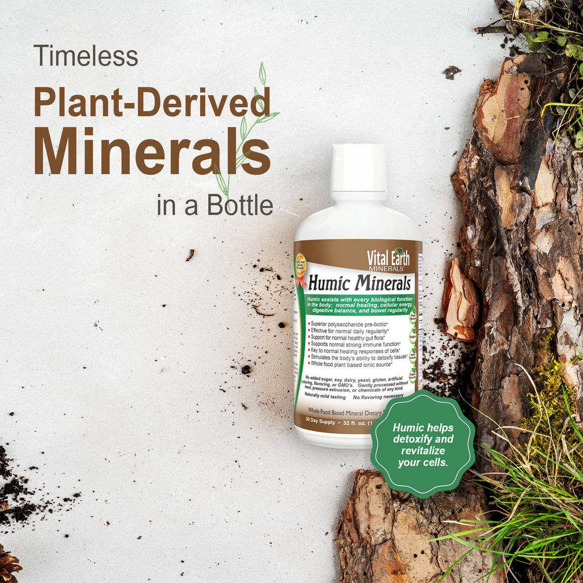 Vital Earth Minerals Humic Minerals Fulvic Acid Supplement - 32 Fl Oz - image 4