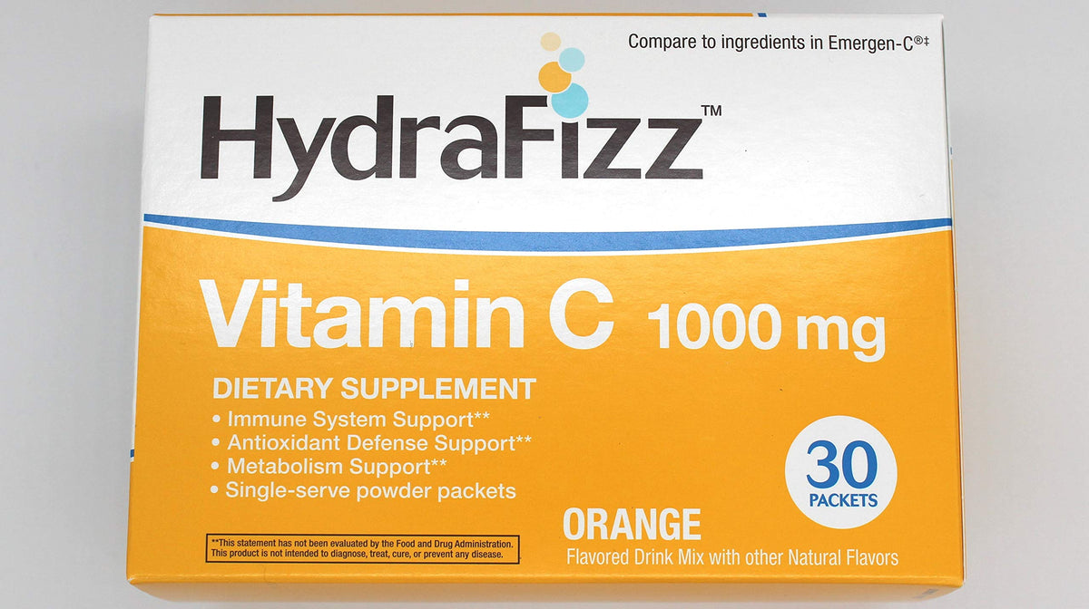 HydraFizz Vitamin C 1000mg Orange Effervescent Tablets