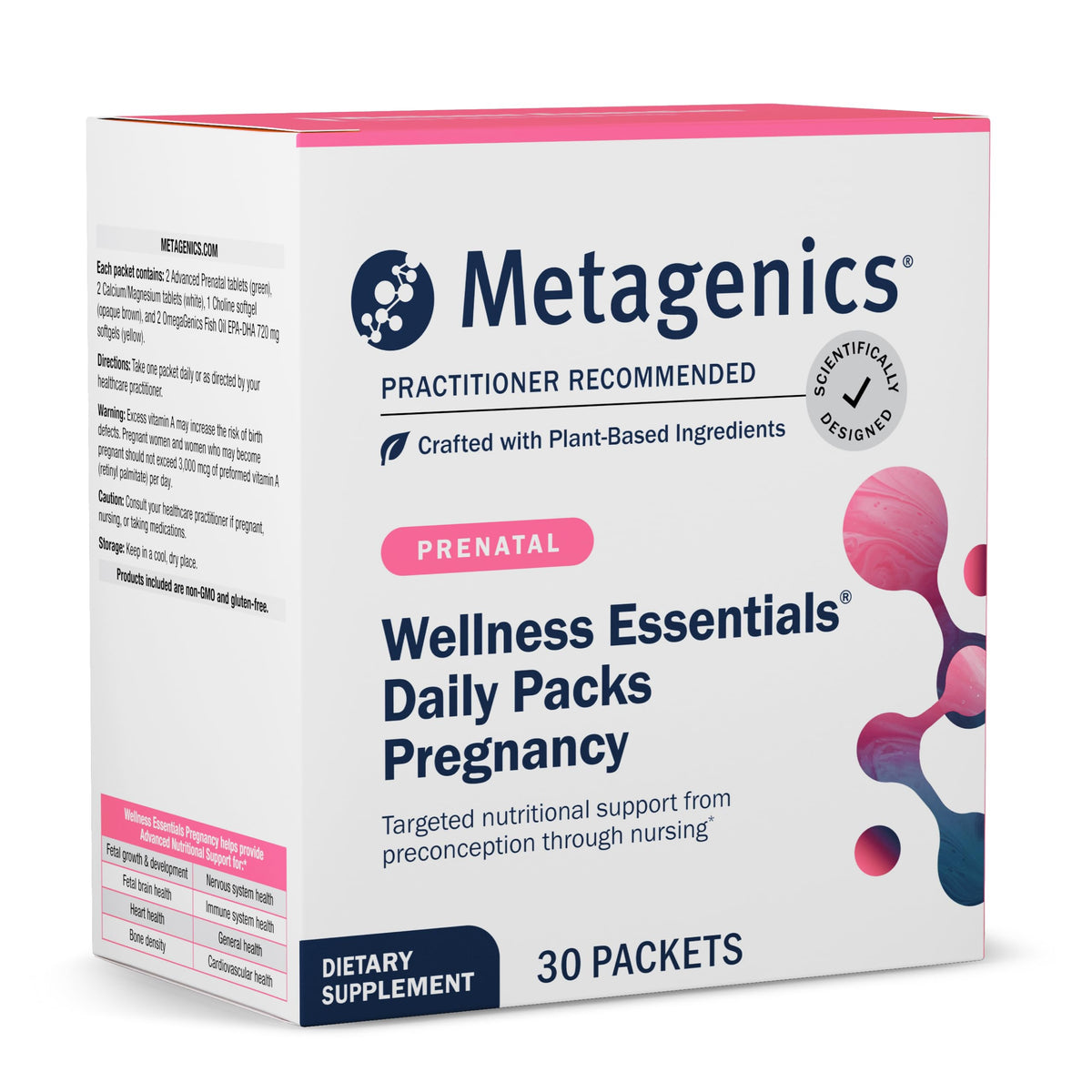 Metagenics Wellness Essentials Pregnancy Prenatal Vitamins - 30 Packets