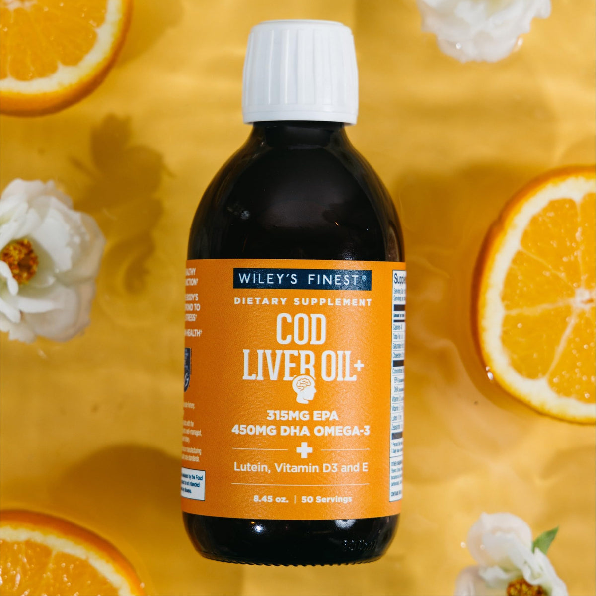 Wiley's Finest Cod Liver Oil, Orange, EPA & DHA