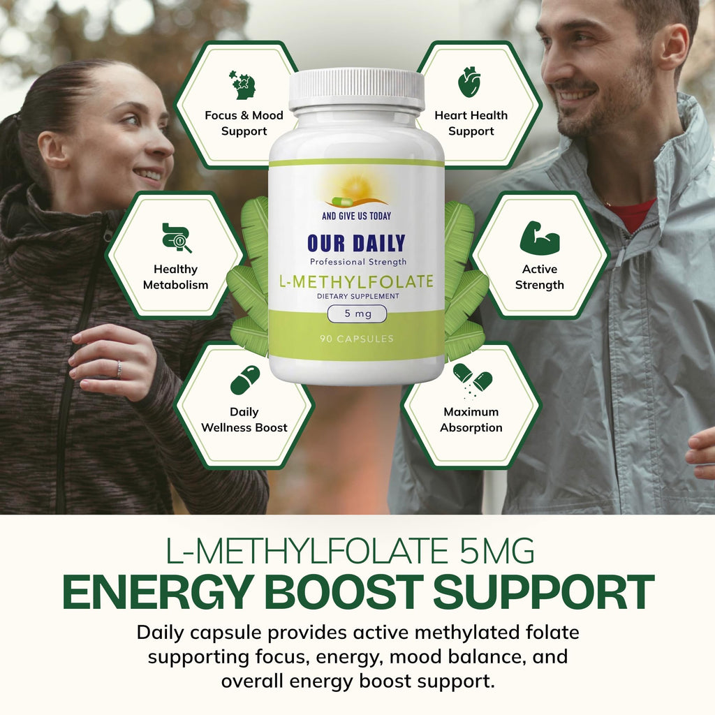 Our Daily Vites L-Methylfolate 5mg Brain Health Support - 90 Capsules - image 4