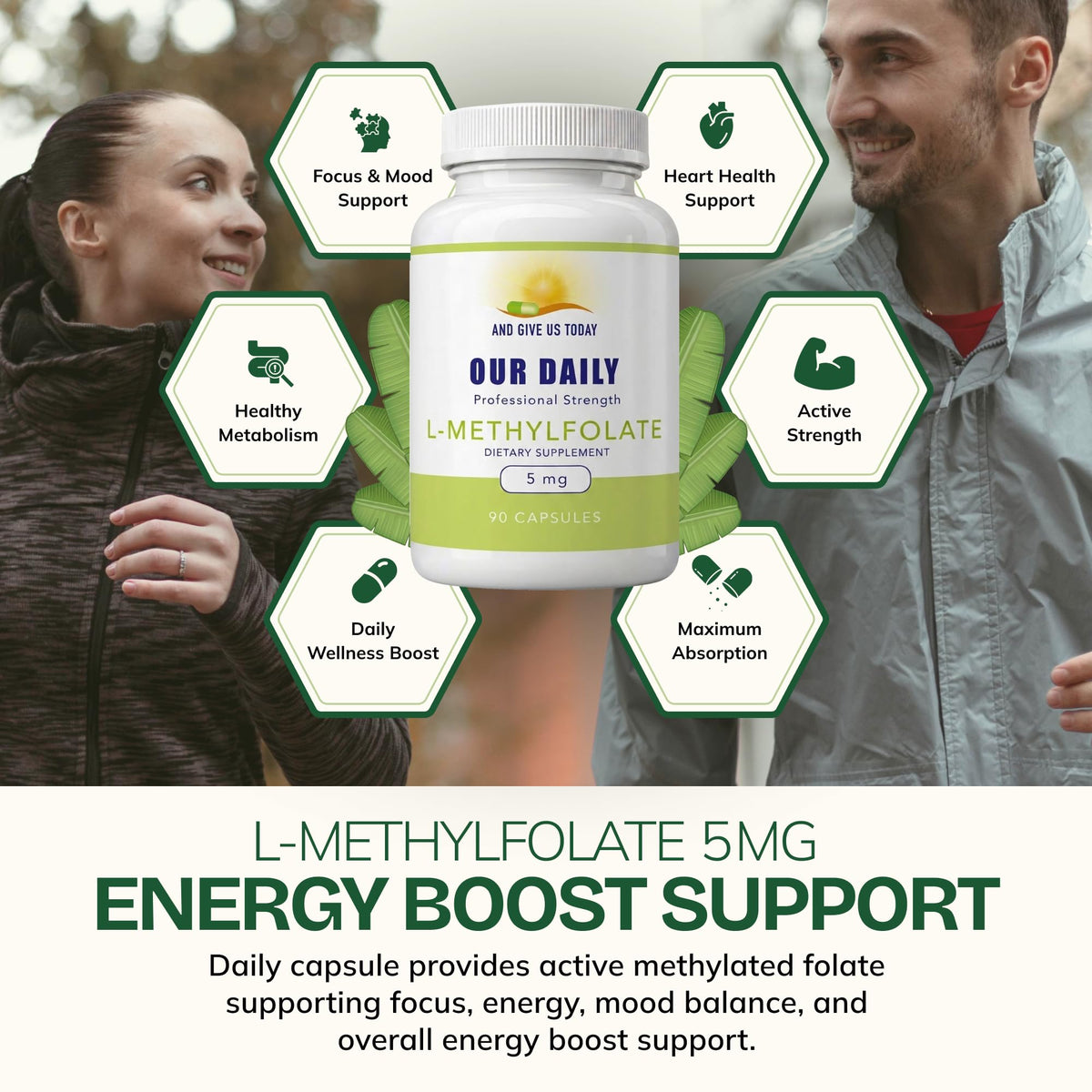 Our Daily Vites L-Methylfolate 5mg Brain Health Support - 90 Capsules - image 4