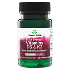 Swanson Extra Strength Vitamin D3 & K2 5000 IU & 100 mcg - 60 Capsules