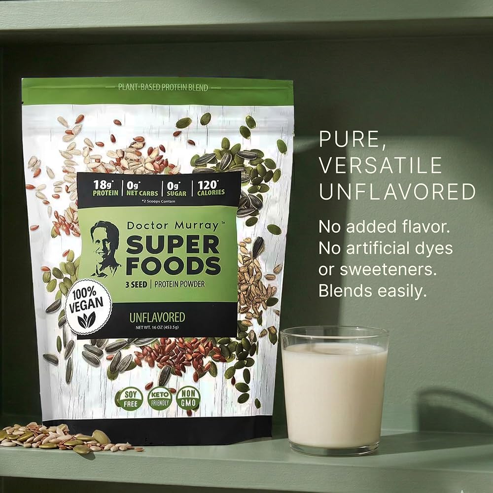 Dr. Murray's Super Foods 3 Seed Protein Powder - Pumpkin Flax