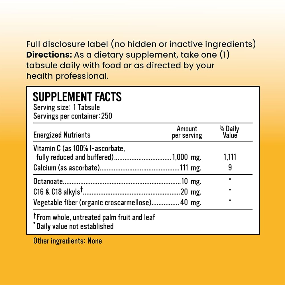 Alkaline for Life Alkalini-C Buffered Vitamin C 1000 mg Tabsules