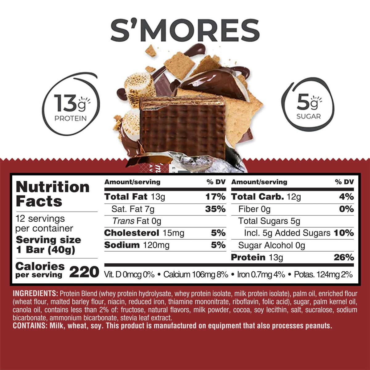 Power Crunch S'more Protein Bars - 12 Count - image 2