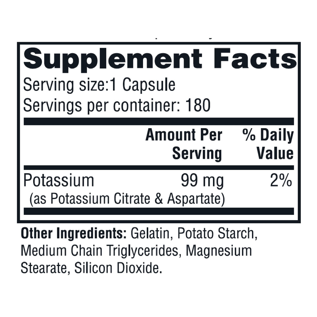 Twinlab Potassium Caps 99 mg - 180 Capsules - image 2
