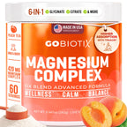 GOBIOTIX Magnesium Glycinate Powder 420mg - 60 Servings