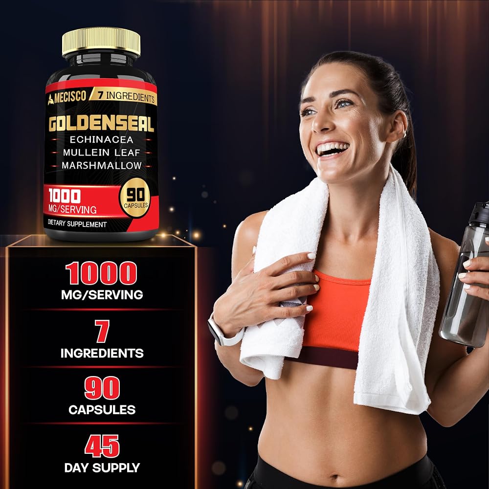 Mecisco Goldenseal Root Supplement - 300mg(P) - 90 200 Capsules