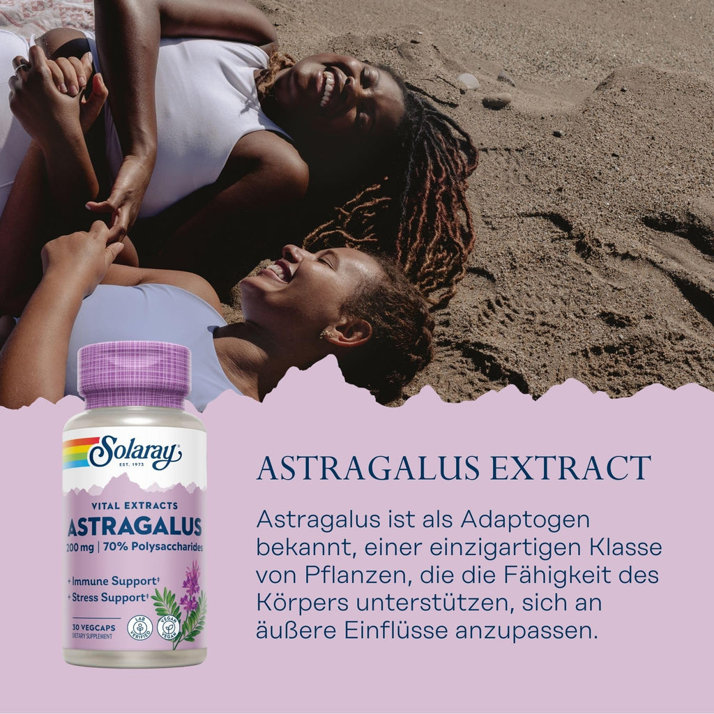 Solaray Astragalus Extract 200mg Immune Support - 30 Capsules - image 2