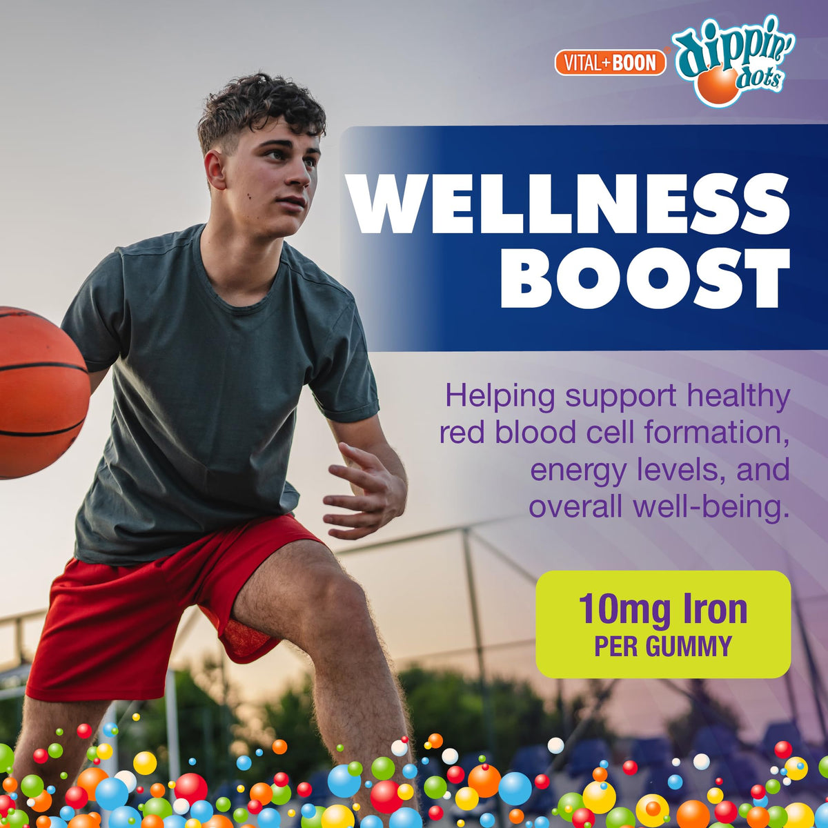 Vital+Boon Iron Gummies with Vitamin C & B12