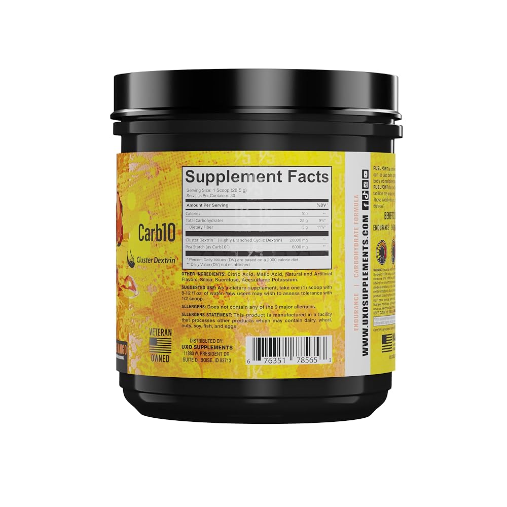 UXO Supplements Fuel Point Endurance Training Powder - 30 Servings - image 3