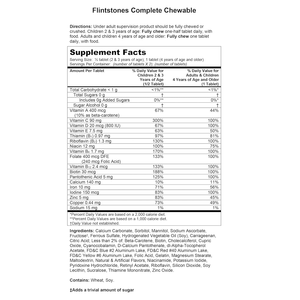 Flintstones Vitamins Multivitamin Chewable Tablets - 90 Count - image 3