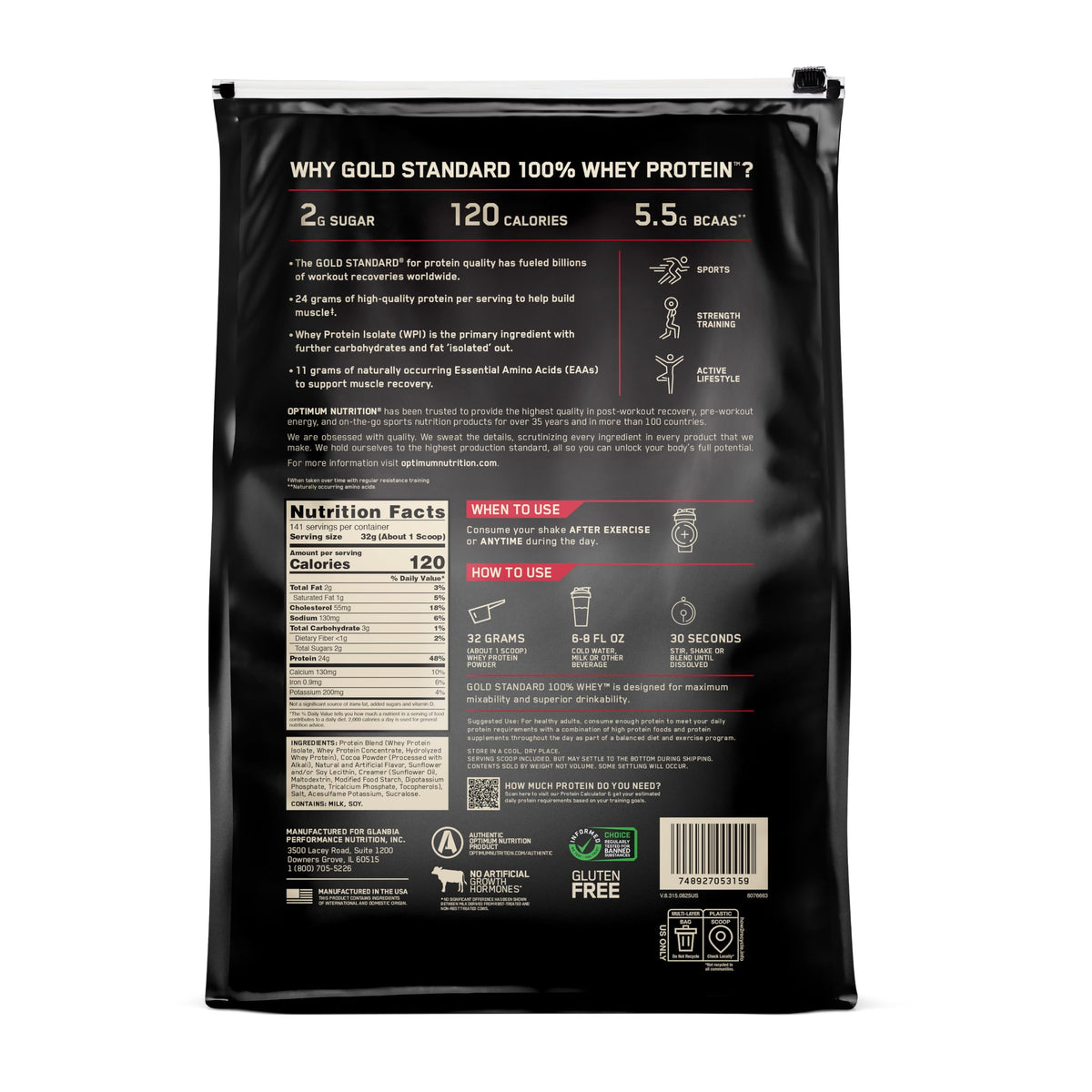 Optimum Nutrition Protein Supplement Powder