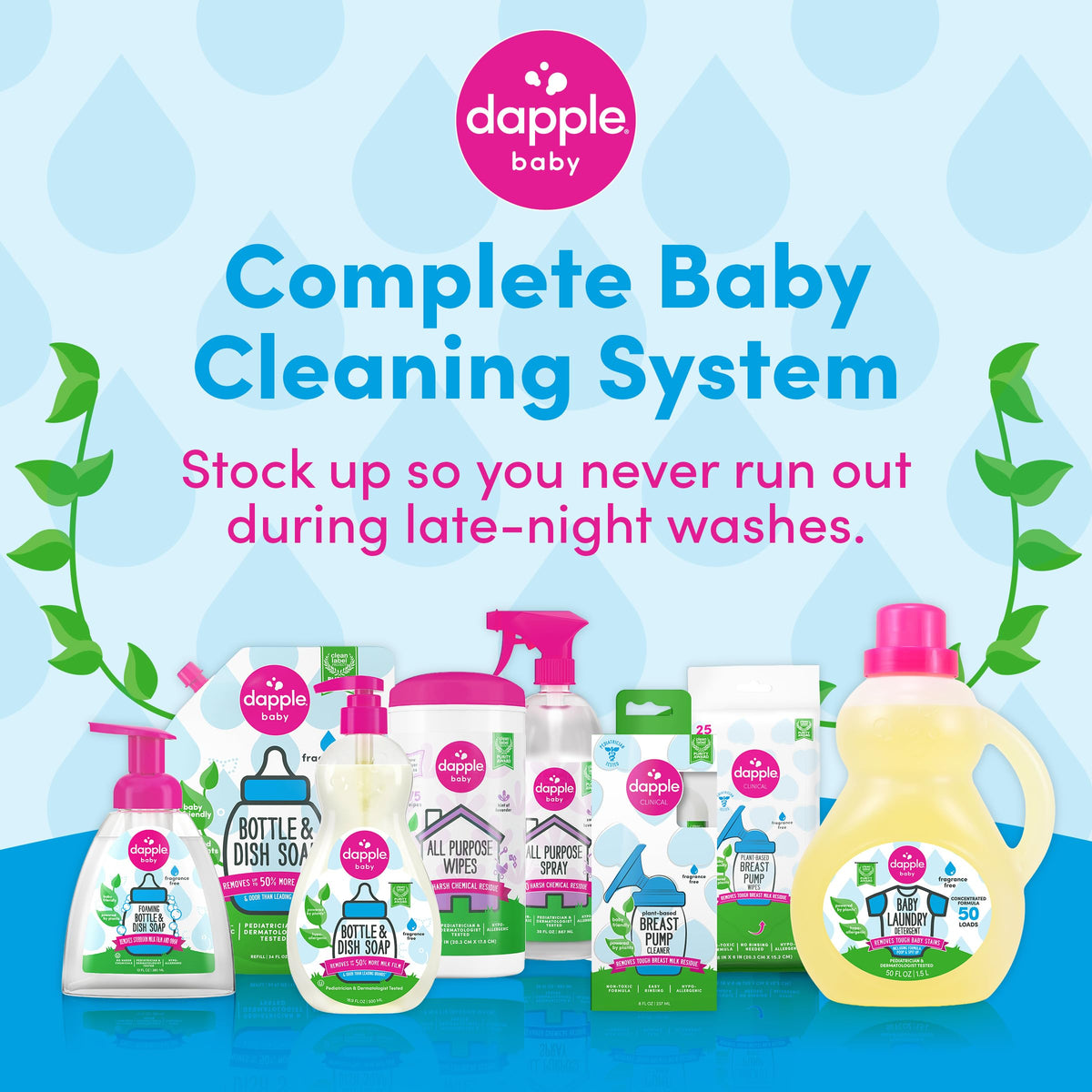 Dapple Baby Fragrance Free Bottle & Dish Soap - 3 Pack - image 6