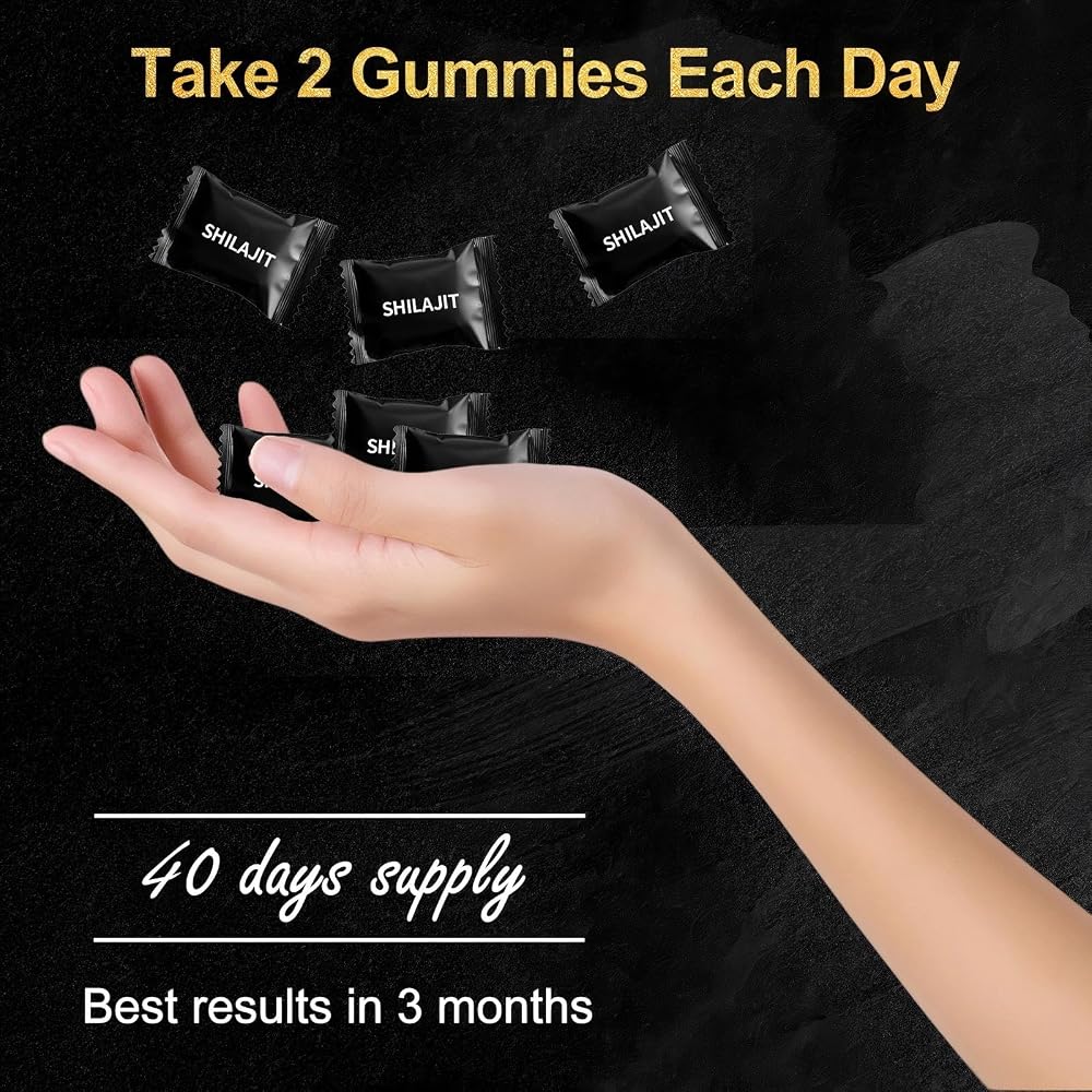 Lyndops Shilajit Gummies Pure Himalayan Gold - 80 Gummies - image 4