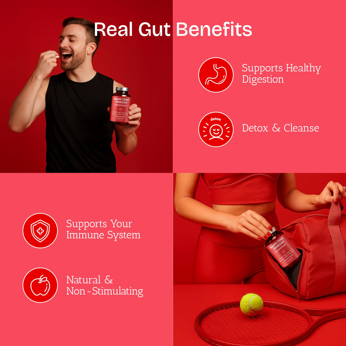 Vitamin Bounty Apple Cider Vinegar Capsules with GLP-1 Support - 30 Capsules - image 5