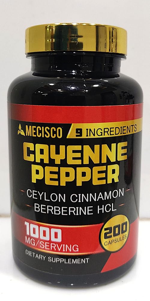 Mecisco Cayenne Pepper Capsules - 90 150 200Caps - 300mg