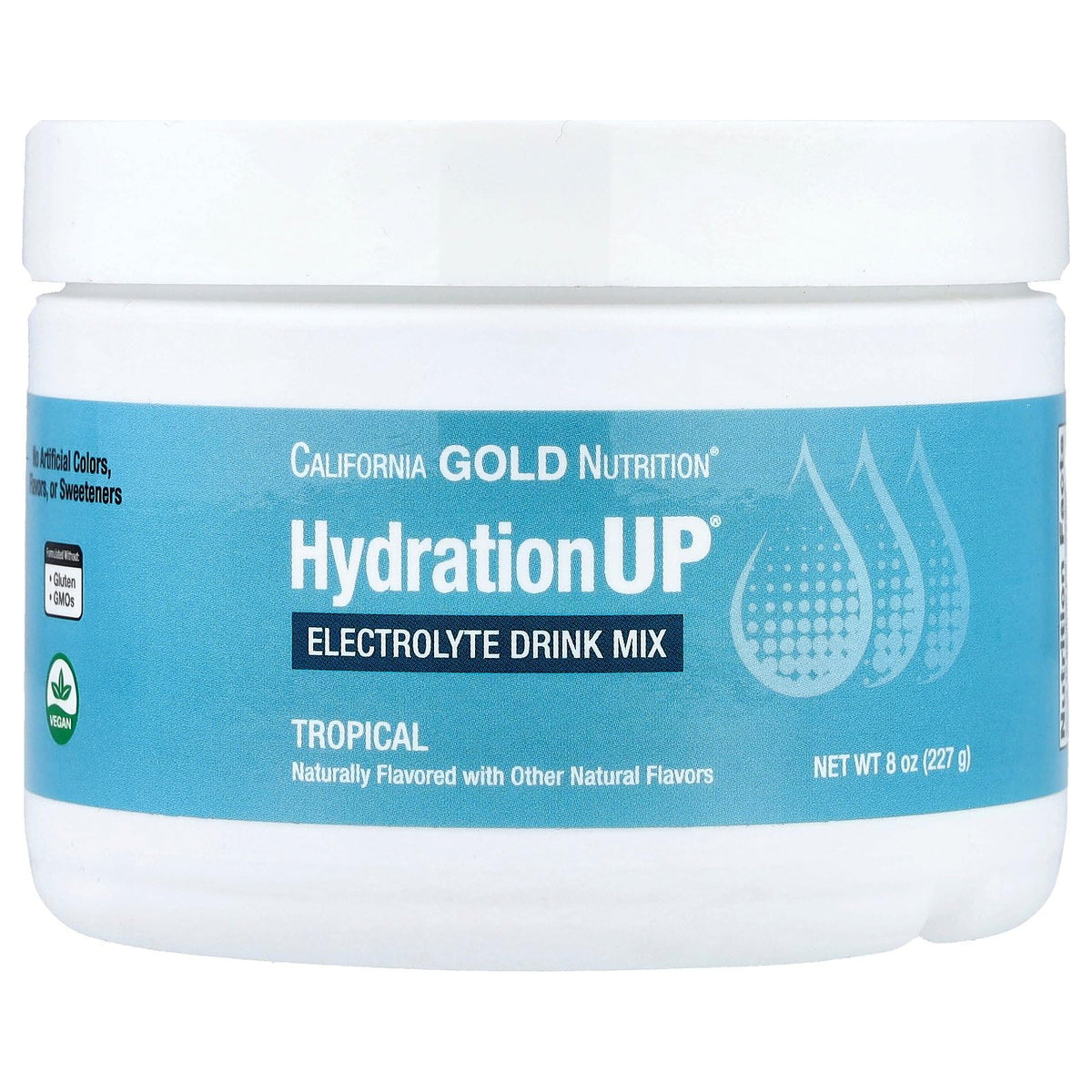 California Gold Nutrition HydrationUP Electrolyte Drink Mix Tropical - 8 oz