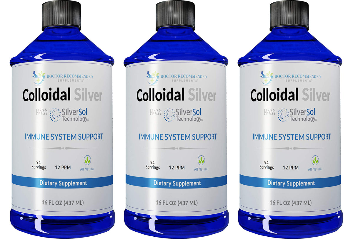 DOCTOR RECOMMENDED SUPPLEMENTS Colloidal Silver Liquid - 12 PPM