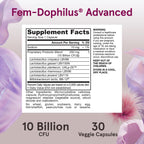 Jarrow Formulas Fem-Dophilus Advanced Vaginal & Digestive Probiotics