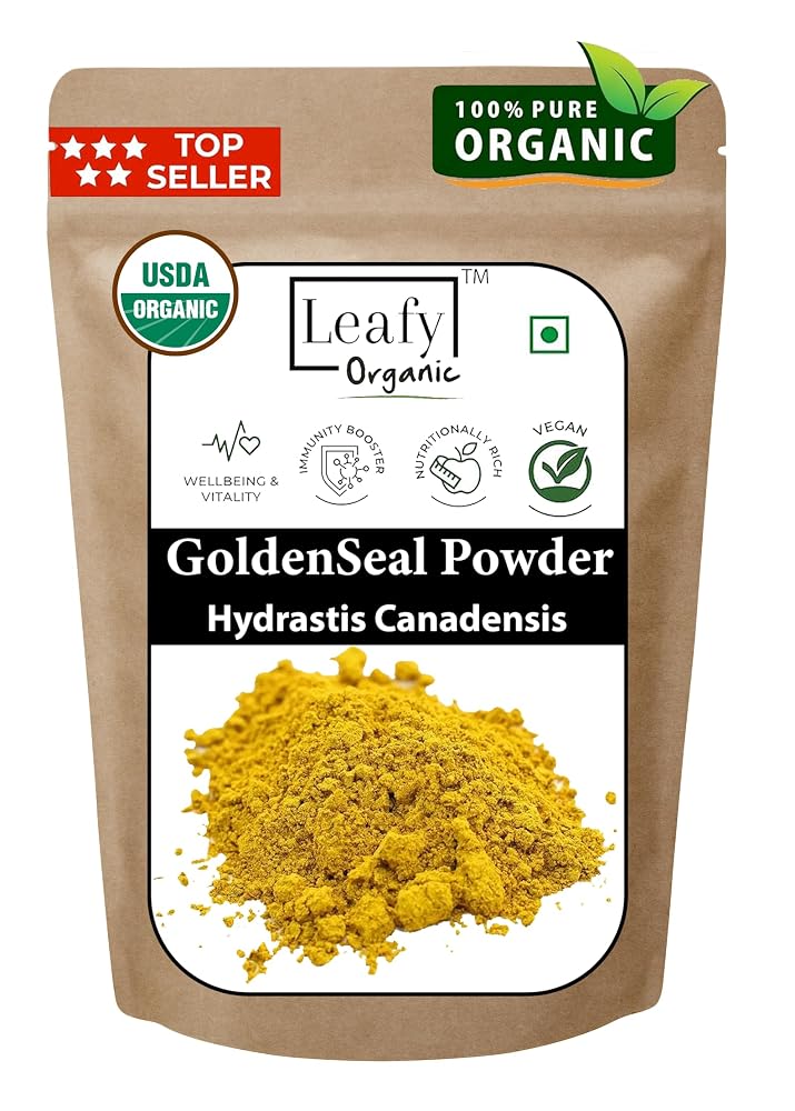 Leafy Organic Goldenseal Root Powder - 3.5 oz