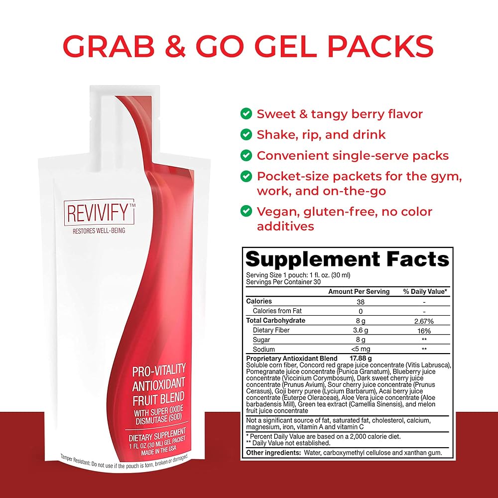 REVIVIFY Pro-Vitality Gel with Superoxide Dismutase - 30 Pouches - image 6