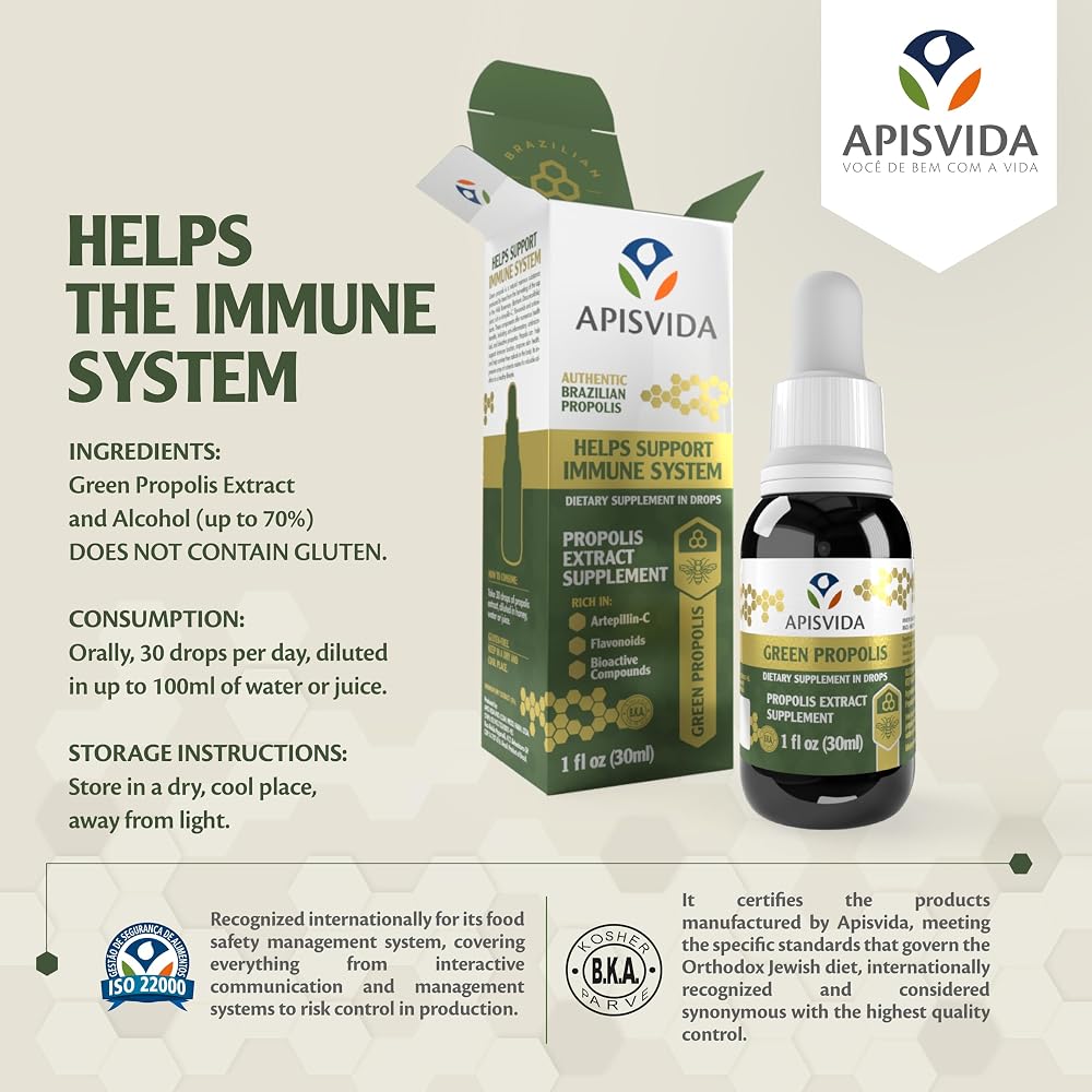 APIS VIDA Green Propolis Extract AP60 Propoflex - 1 Fl Oz - image 5