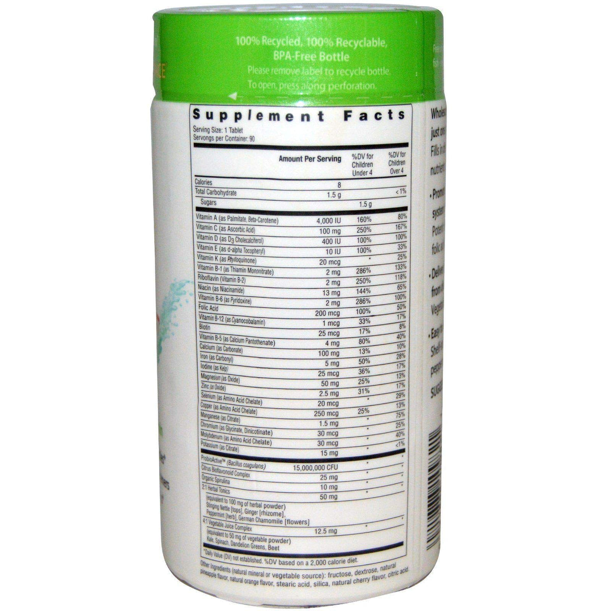 YOOZENA Rainbow Light Kids One MultiStars Multivitamin Chewables - 90 Tablets - image 2