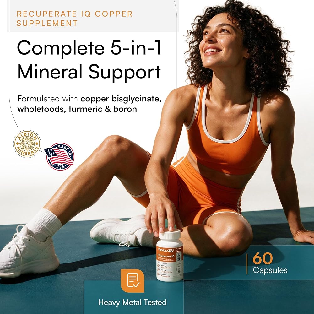 FIQ Recuperate IQ Copper Supplement - 60 Capsules - image 2