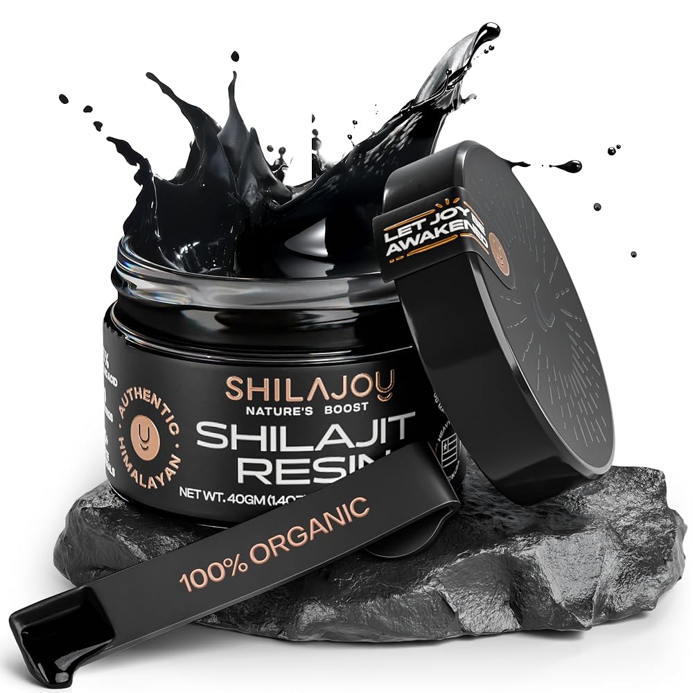 SHILAJOY Pure Himalayan Shilajit Resin - Gold Grade High Potency