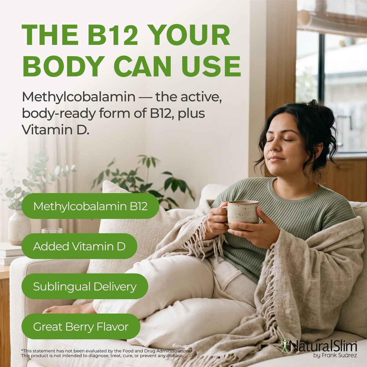 NaturalSlim Metab-12 Sublingual B12 + Vitamin D Drops, Berry - 1 fl oz - image 5