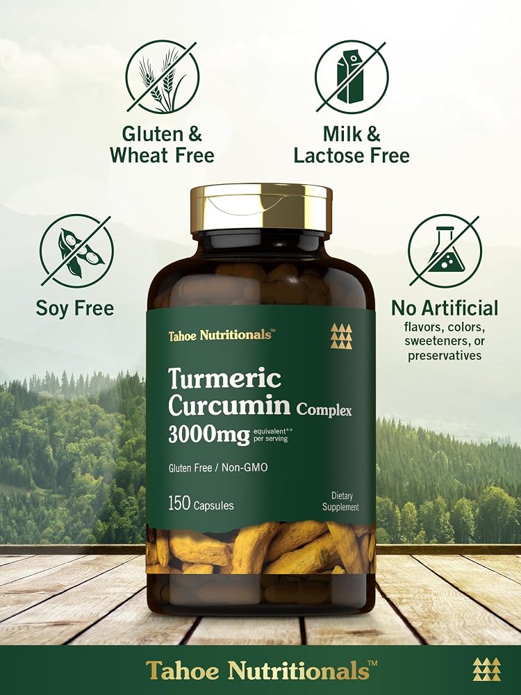 Tahoe Nutritionals Turmeric Curcumin - 150 Capsules - image 5