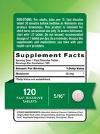 Nature's Truth Melatonin 12mg Tablets - 120 Count - image 2