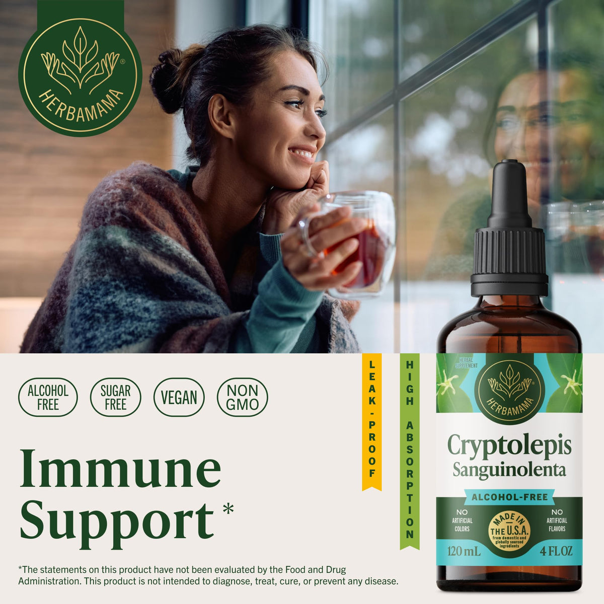 HERBAMAMA Cryptolepis Liquid Extract - Cryptolepis Tincture