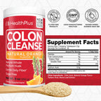 Health Plus Colon Cleanse Fiber Powder Orange - 9 oz - image 2