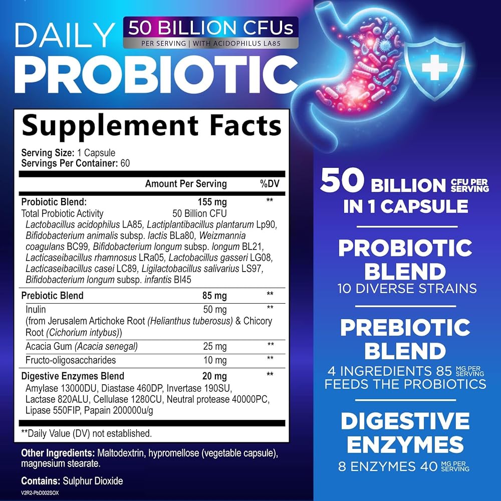 Nature's Peak Probiotics 50 Billion CFU Per Capsule - 10 Premium