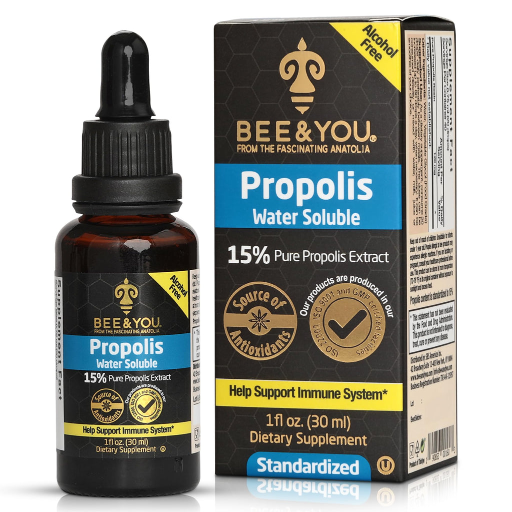 Bee and You Natural Pure Propolis Extract Immune Support - 1 Fl Oz