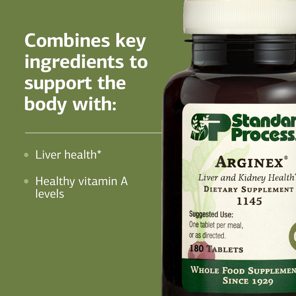 Standard Process Arginex Vitamin A Liver & Kidney Supplement - 180 Tablets - image 4