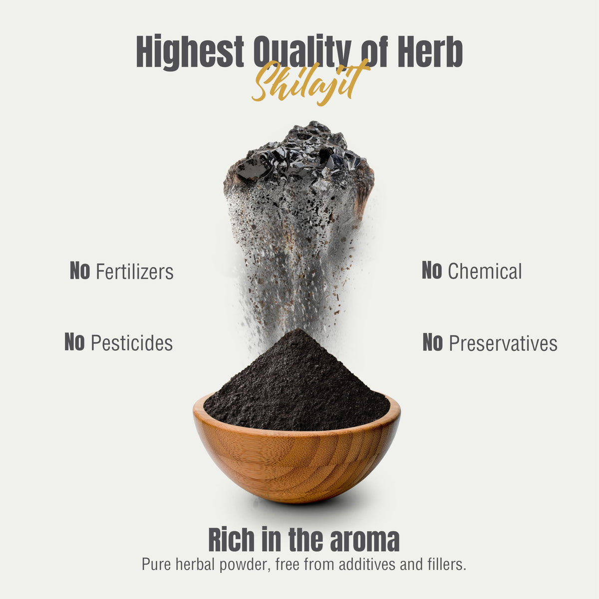 Herbsforever Shilajit Powder Mineral Pitch 6:1 Extract - 230g - image 8