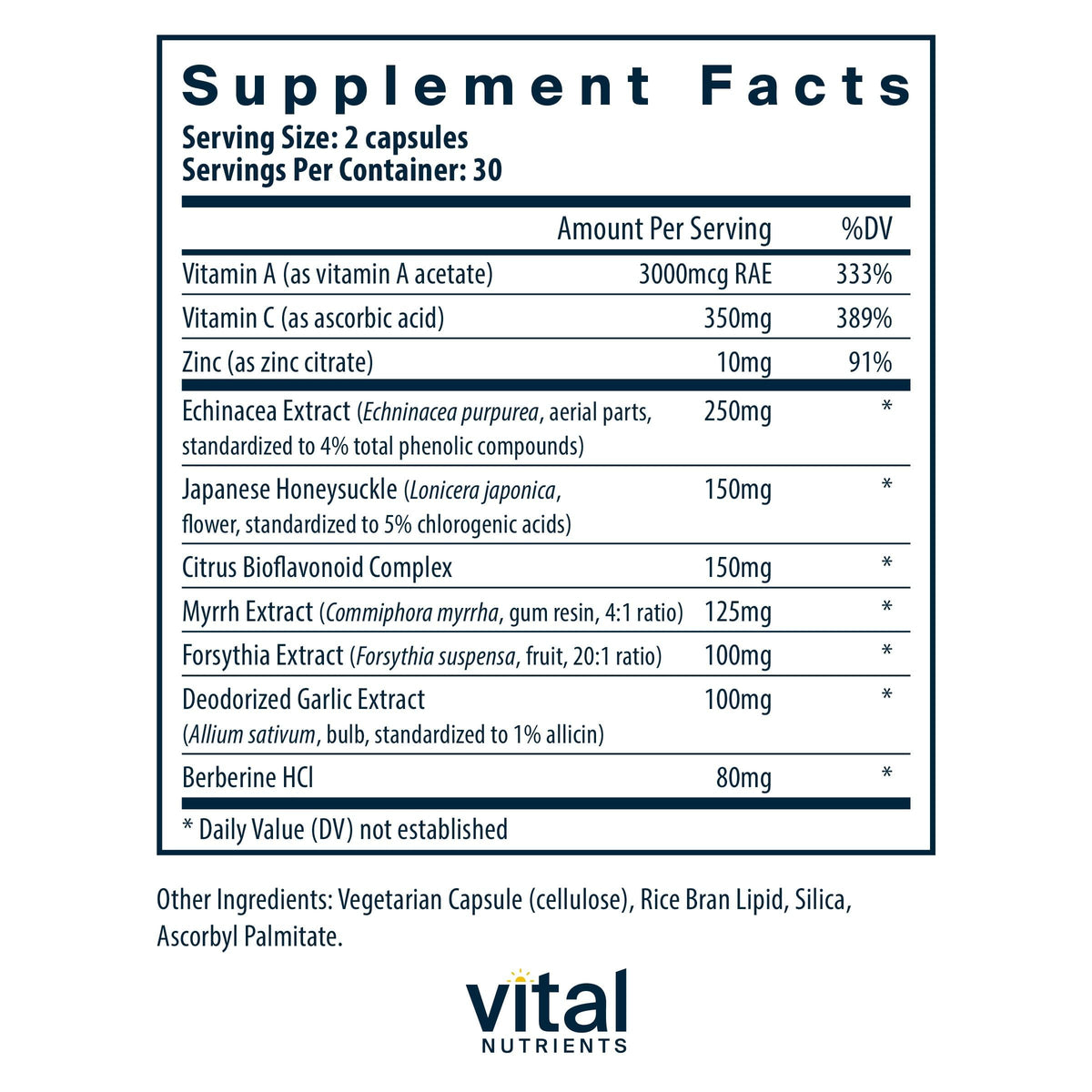 Vital Nutrients Herbal Biotic